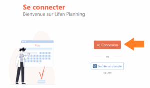 Lifen planning de garde écran de connexion